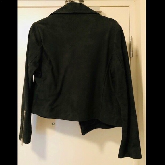 TOPSHOP FOREST GREEN SUEDE CADDY JACKET - Picture 7 of 7